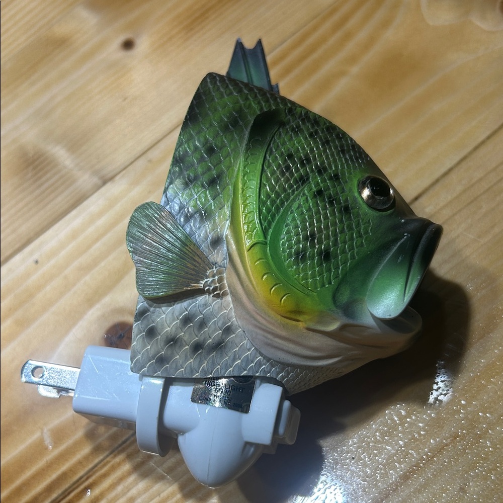 Bass Fish Night Light great for the cottage or  fisherman